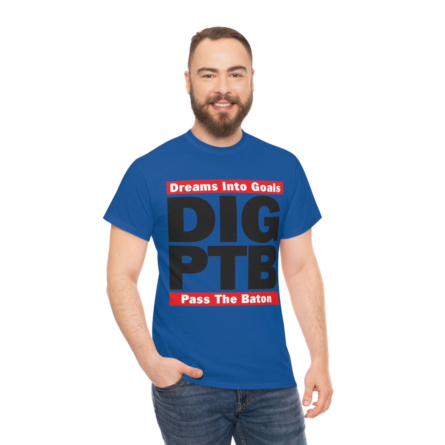 DIG PTB Unisex Heavy Cotton Tee Front and Back Logo