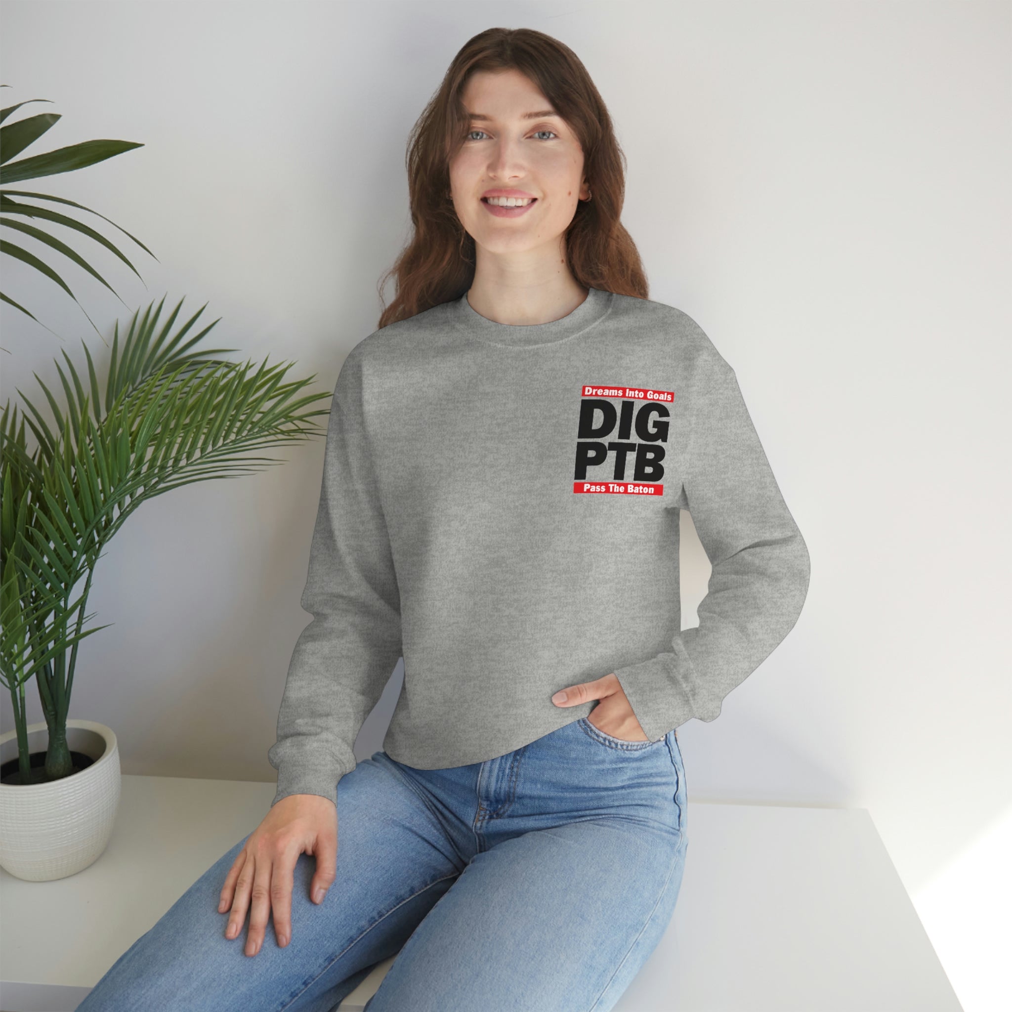 DIG PTB Unisex Heavy Blend™ Crewneck Sweatshirt (Front/Back Logo